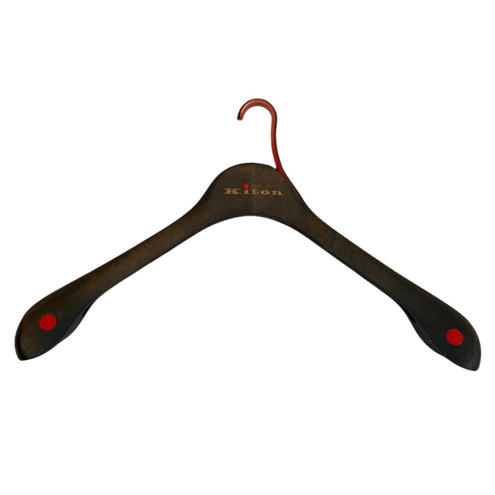 Authentic Kiton Men's Wooden, Plastic, & Fiberglass Hanger.